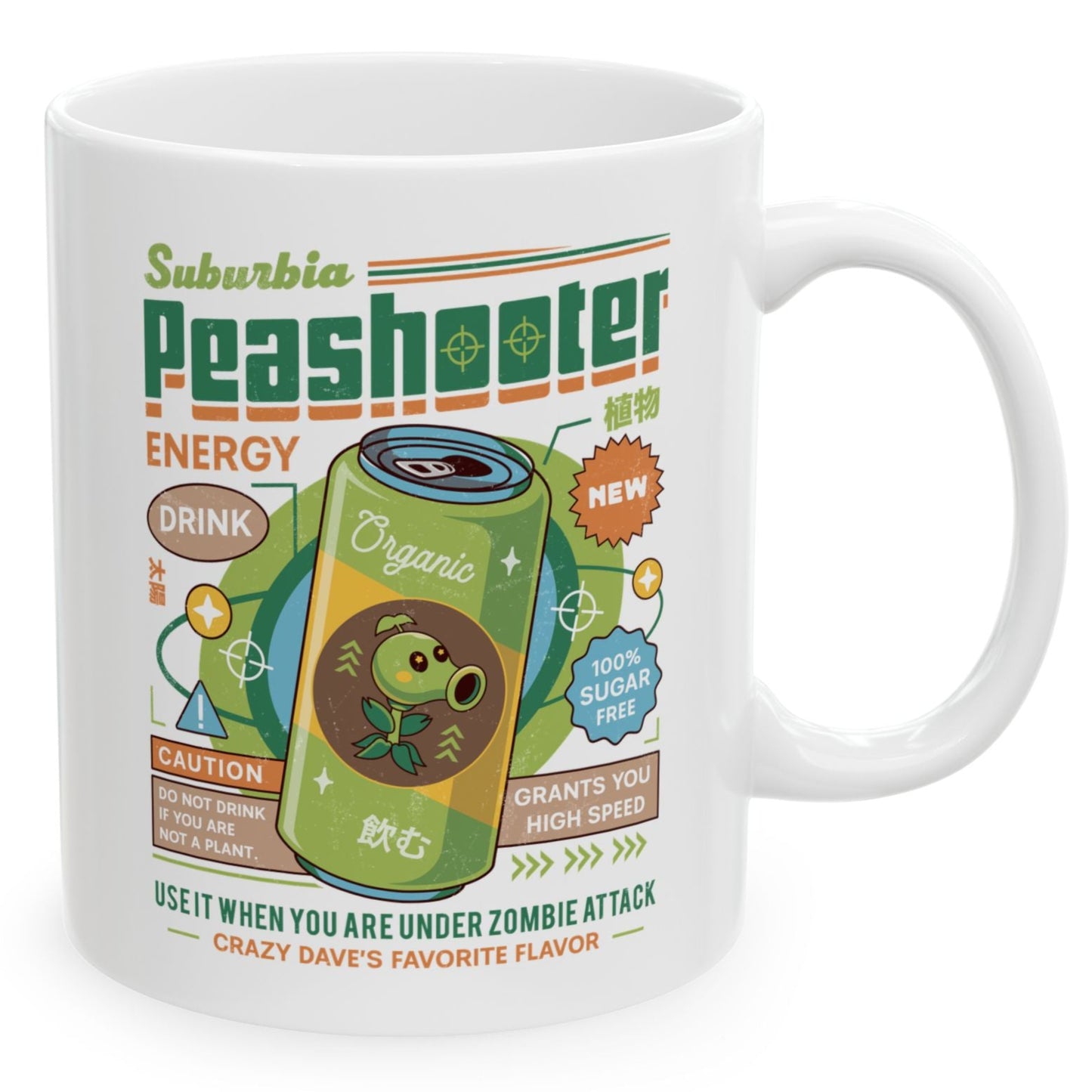 Peashooter Energy Drink Ceramic Mug