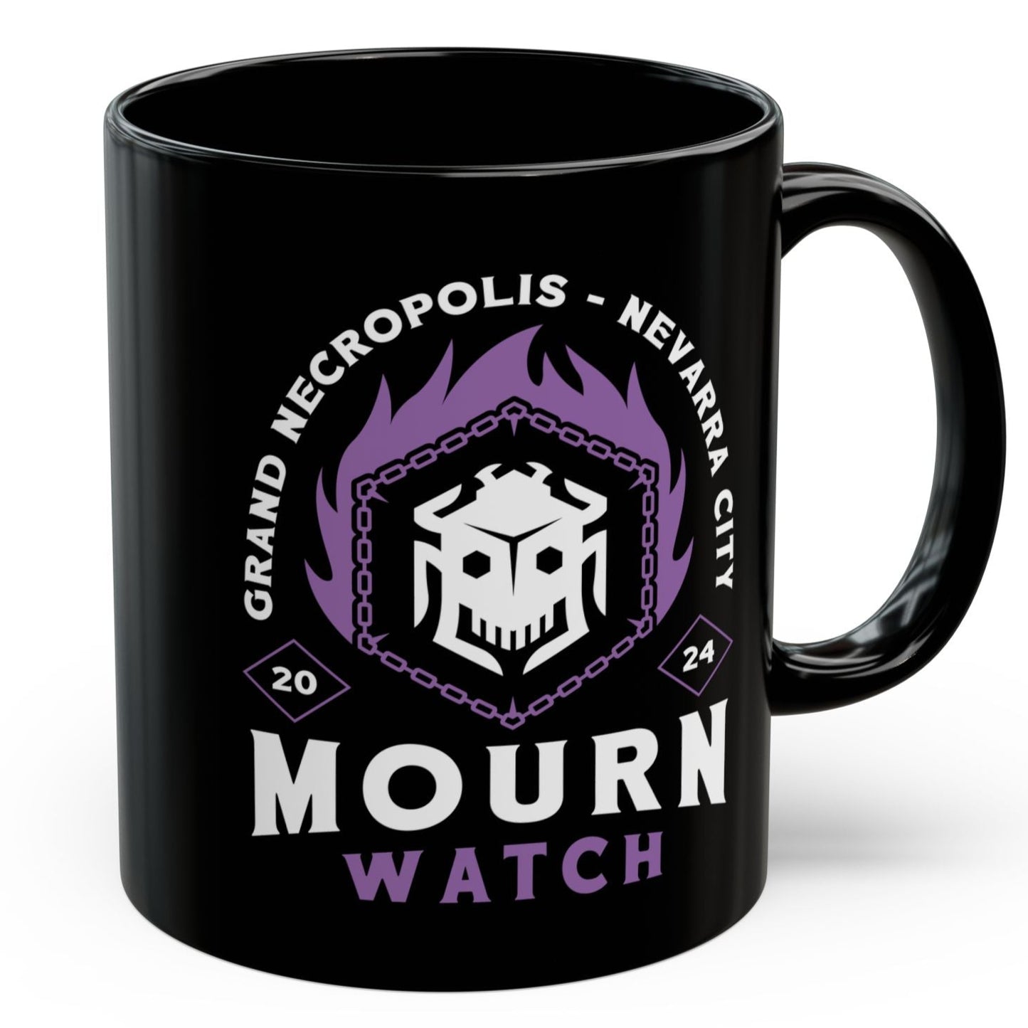 Mourn Watch Emblem Black Mug