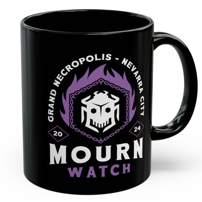 Mourn Watch Emblem Black Mug