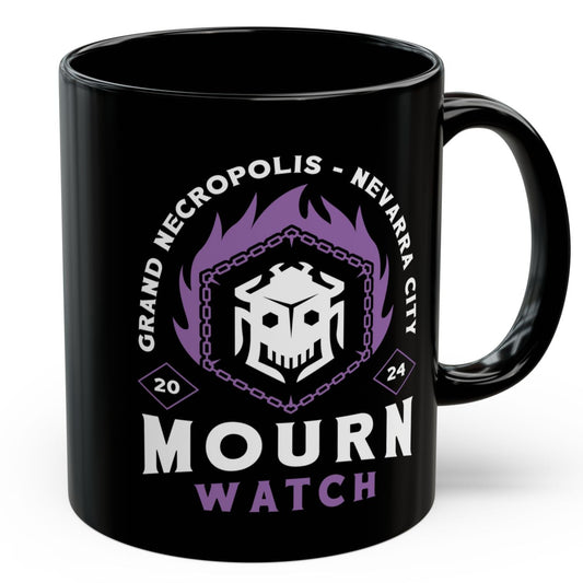Mourn Watch Emblem Black Mug