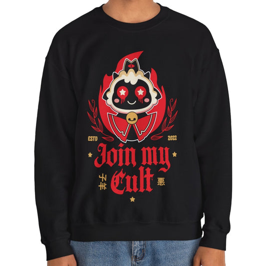 Join My Cult Emblem Unisex Crewneck Sweatshirt
