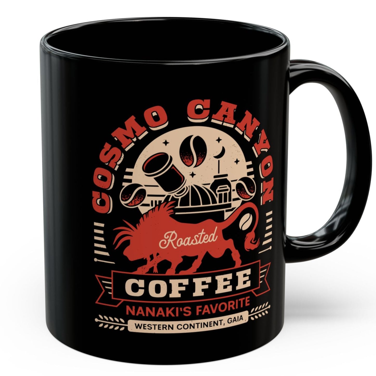 Cosmo Canyon Coffee Grunge Black Mug