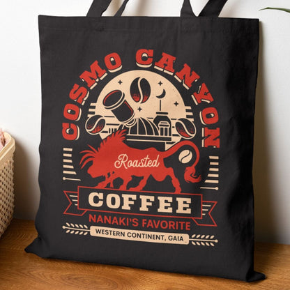 Cosmo Canyon Coffee Grunge Cotton Canvas Tote Bag