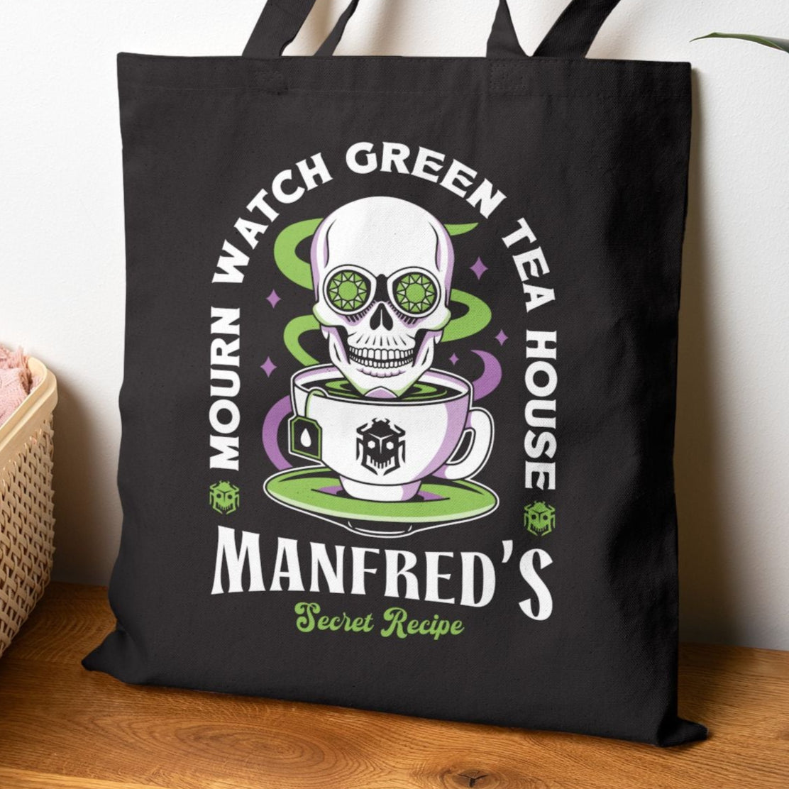 Mourn Watch Green Tea Cotton Canvas Tote Bag