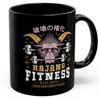 Rajang Fitness Black Mug