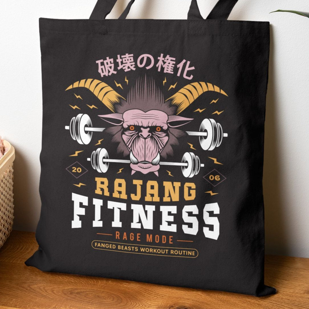 Rajang Fitness Cotton Canvas Tote Bag