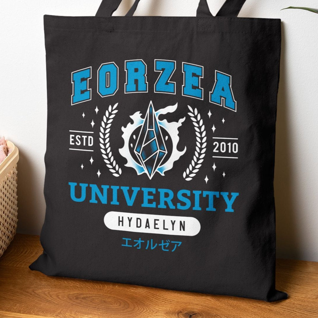 Eorzea University Cotton Canvas Tote Bag