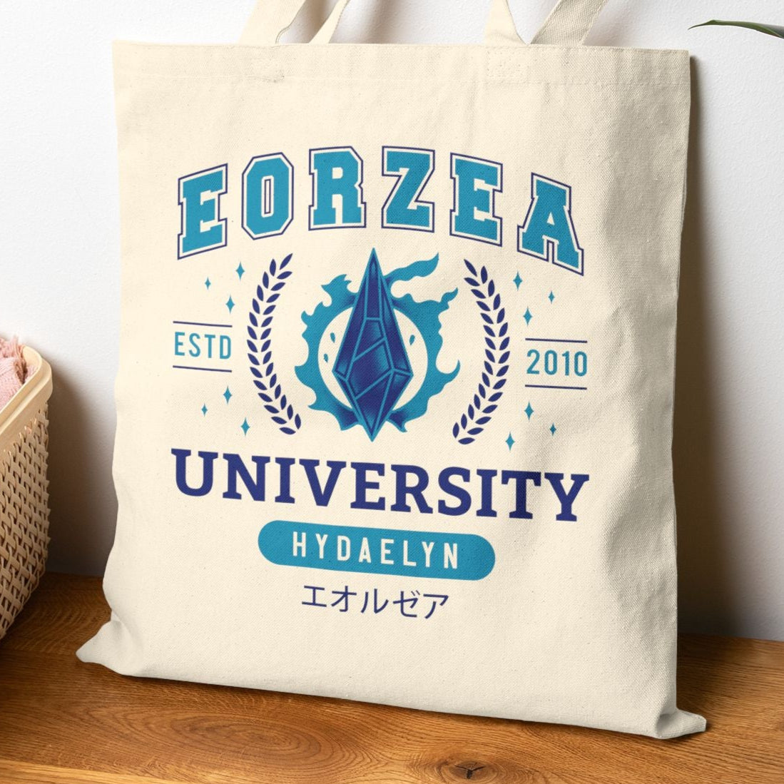 Eorzea University Cotton Canvas Tote Bag