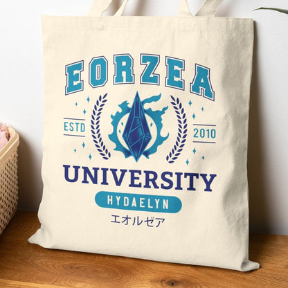 Eorzea University Cotton Canvas Tote Bag