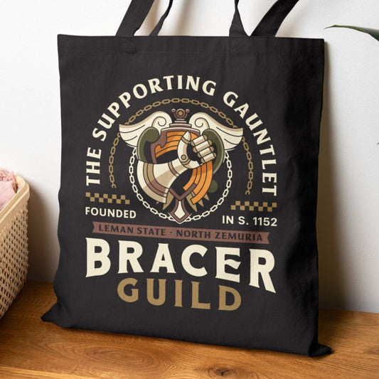 Bracers Guild Leman Crest Cotton Canvas Tote Bag