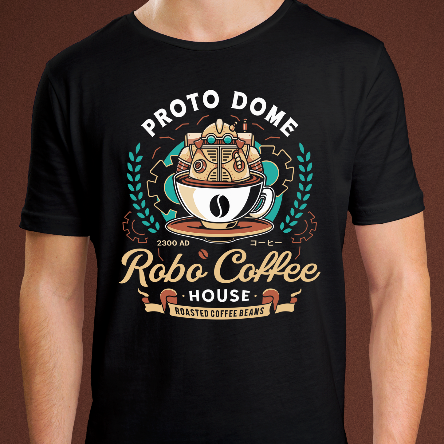 Proto Dome Robo Coffee Crest Unisex T-Shirt