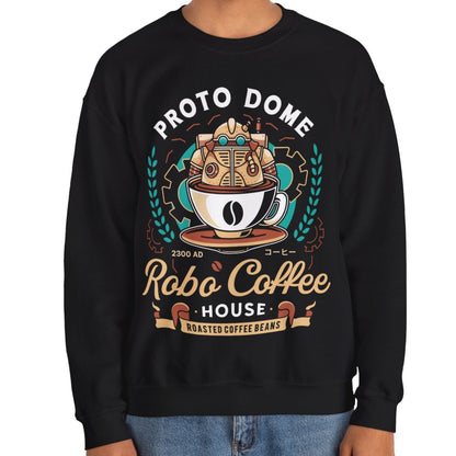 Proto Dome Robo Coffee Crest Unisex Crewneck Sweatshirt