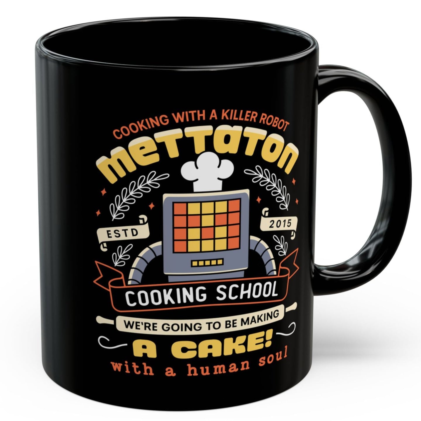 Mettaton Cooking School Crest Black Mug