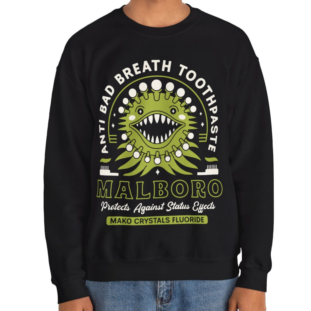 Malboro Toothpaste Emblem Unisex Crewneck Sweatshirt