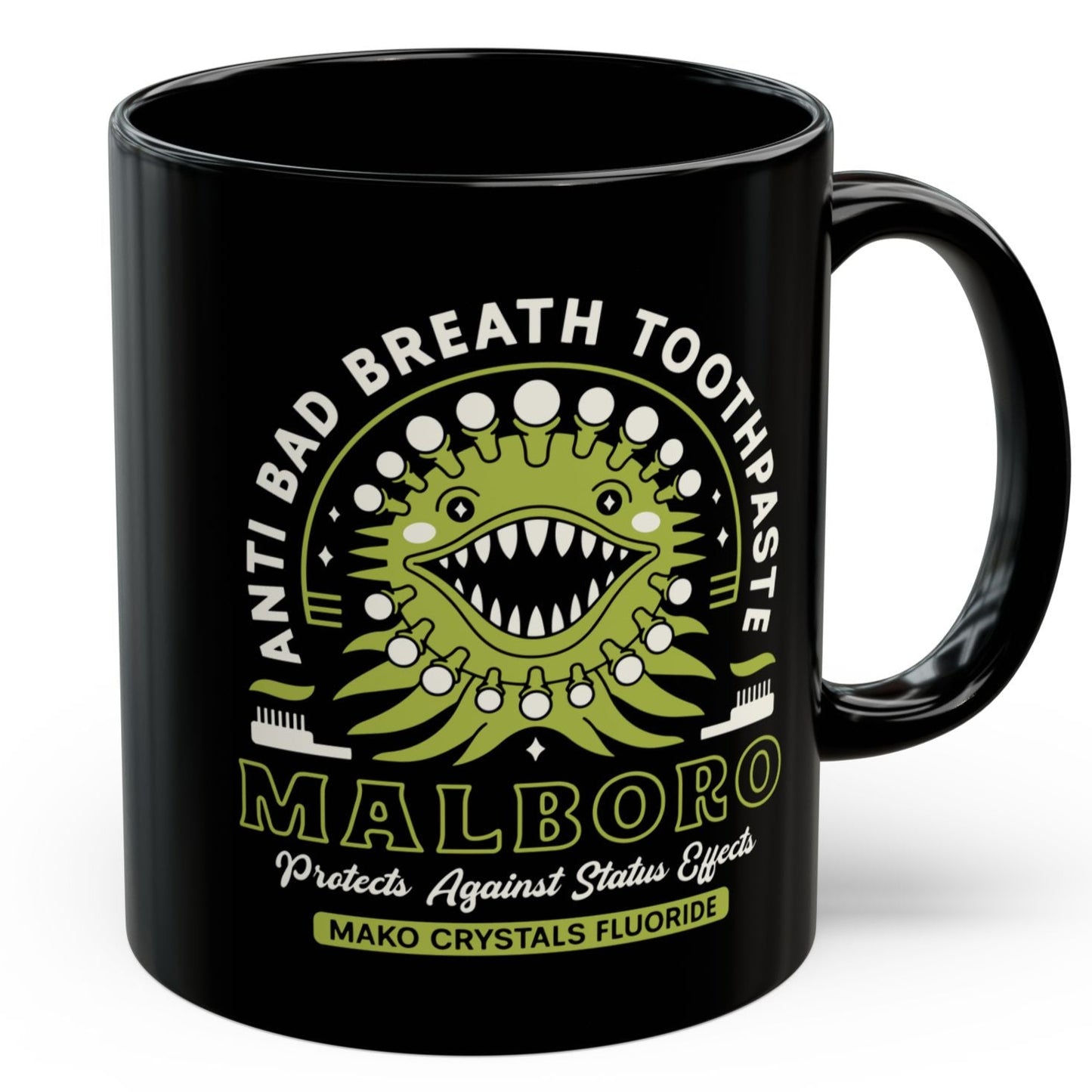 Malboro Toothpaste Emblem Black Mug