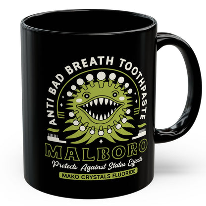 Malboro Toothpaste Emblem Black Mug