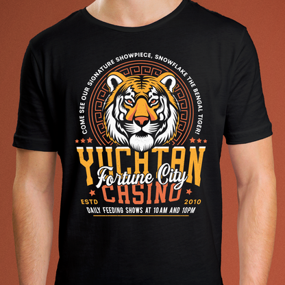 Yucatan Casino Snowflake Grunge Unisex T-Shirt