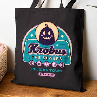 Krobus The Sewers Merchant Cotton Canvas Tote Bag