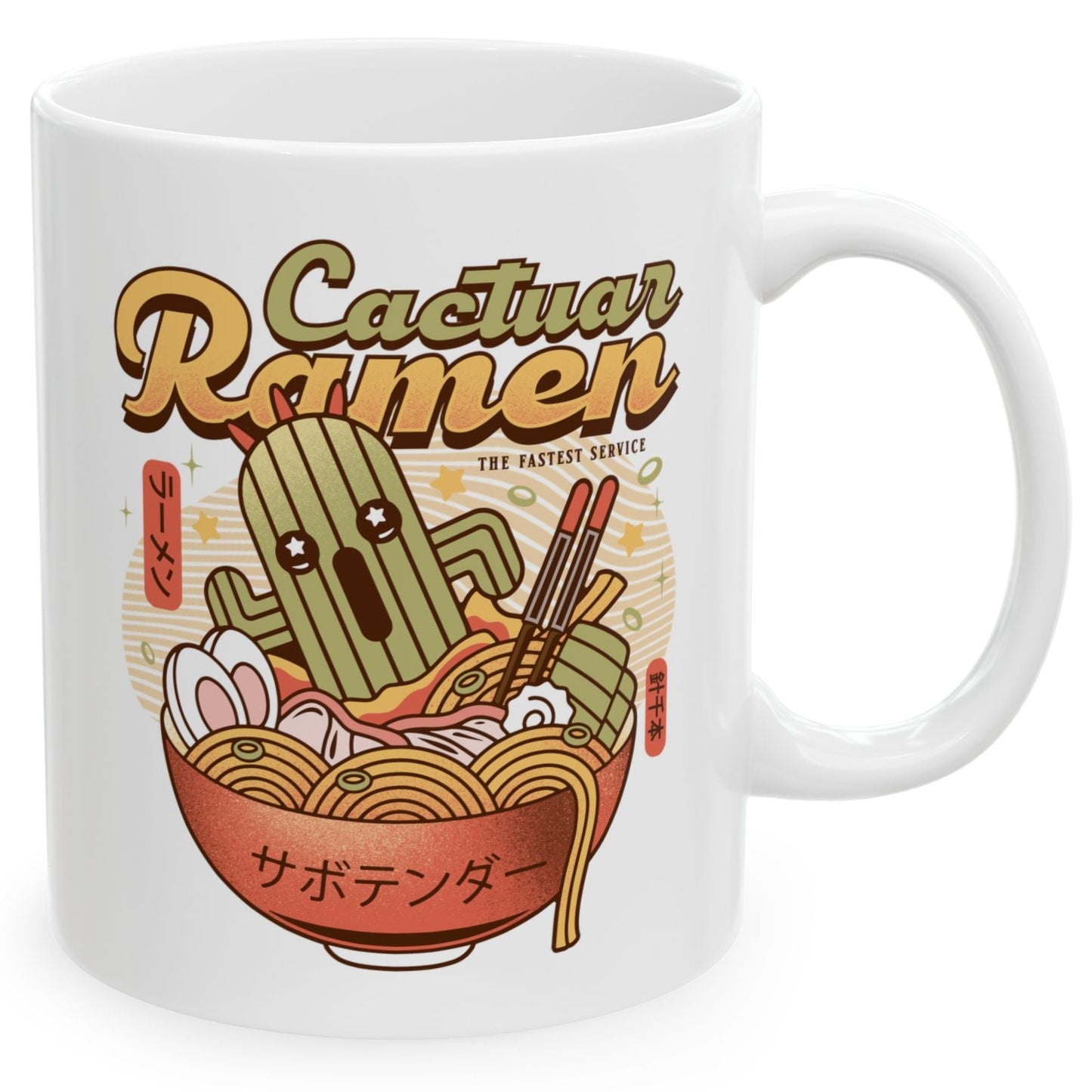 Cactuar Ramen Vintage Ceramic Mug