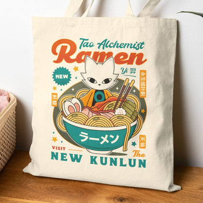 The Mysterious Alchemist Ramen Cotton Canvas Tote Bag