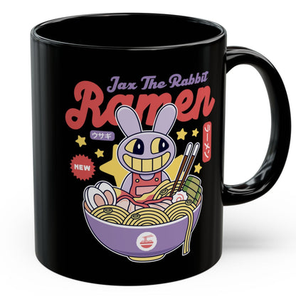 Jax Purple Rabbit Ramen Black Mug