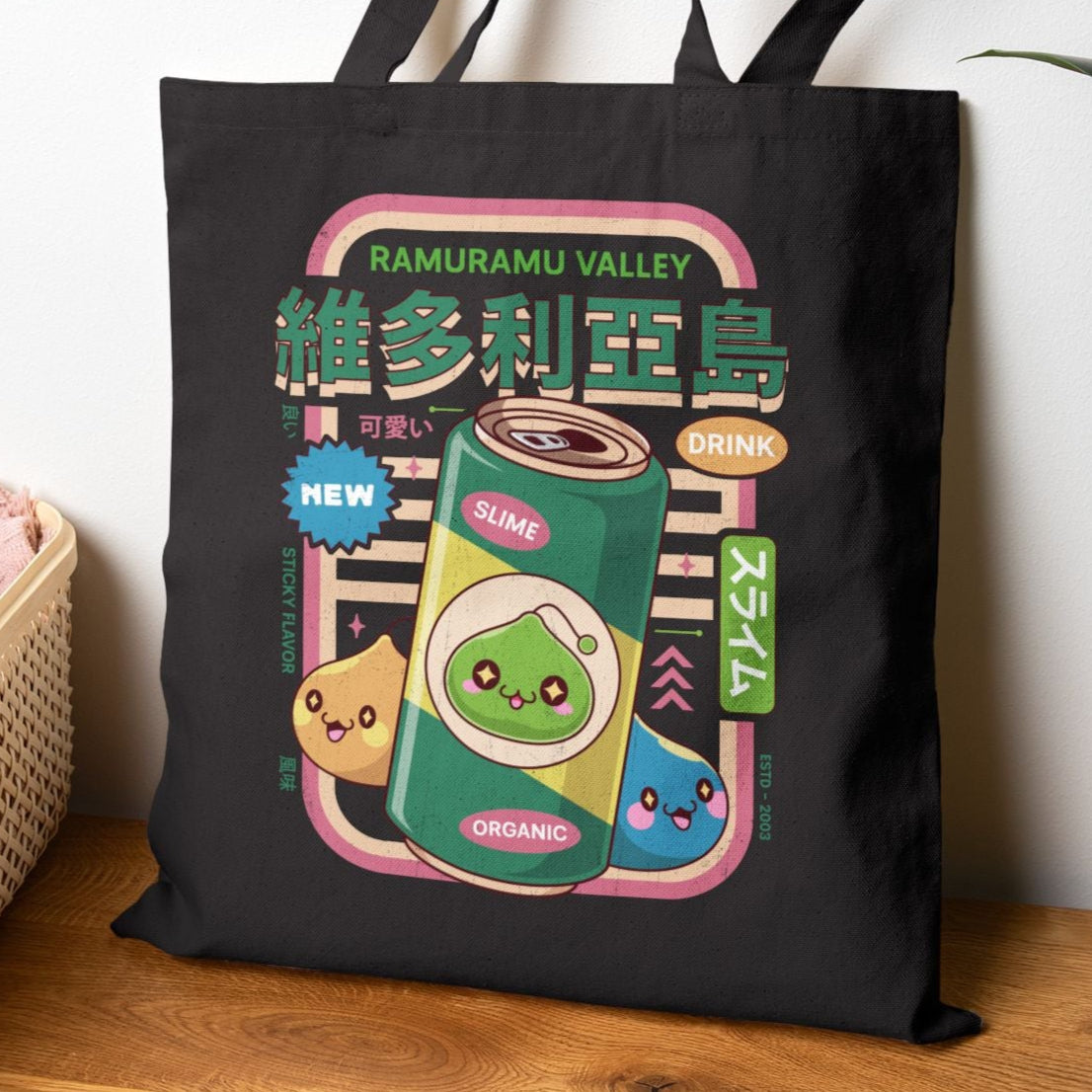 Ramuramu Valley Energy Drink Cotton Canvas Tote Bag