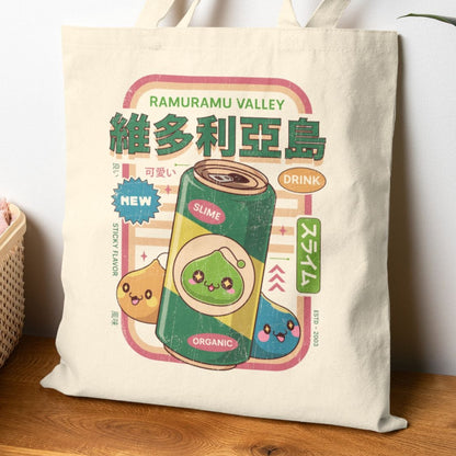 Ramuramu Valley Energy Drink Cotton Canvas Tote Bag