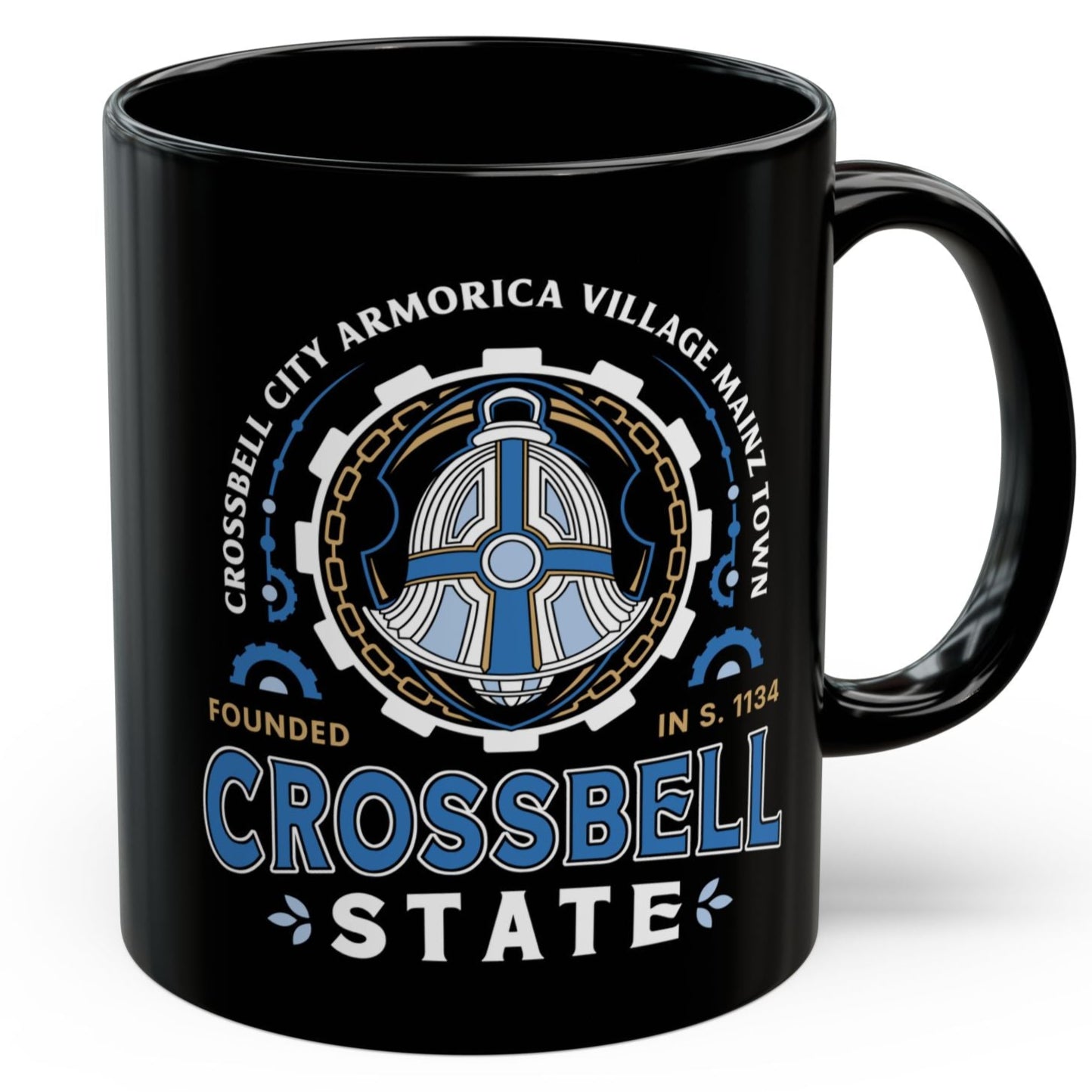 Crossbell State Crest Black Mug