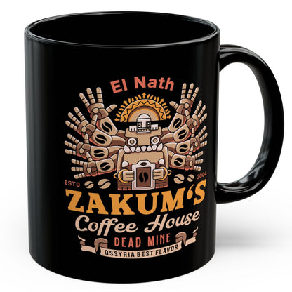 Zakum Coffee Emblem Black Mug