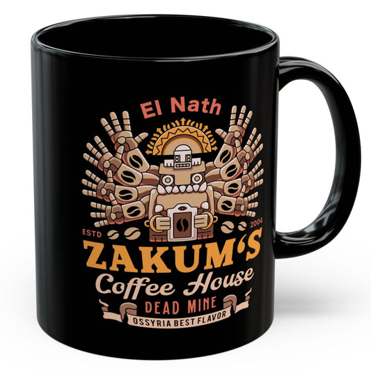 Zakum Coffee Emblem Black Mug