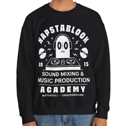 Napstablook Sound Mixing Emblem Unisex Crewneck Sweatshirt