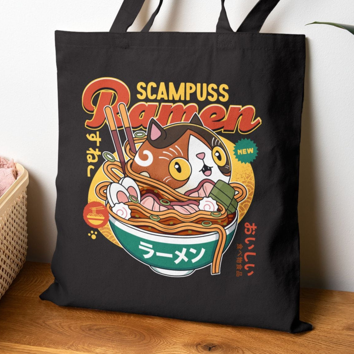 Scampuss Ramen Canvas Tote Bag