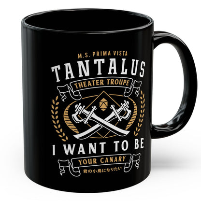 Tantalus Theater Troupe Emblem Black Mug