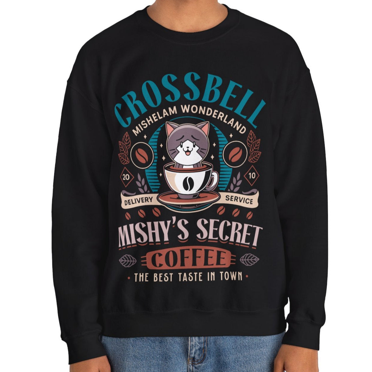 Mishelam Wonderland CoffeeUnisex Crewneck Sweatshirt