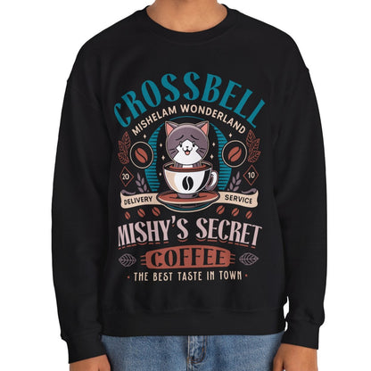 Mishelam Wonderland CoffeeUnisex Crewneck Sweatshirt