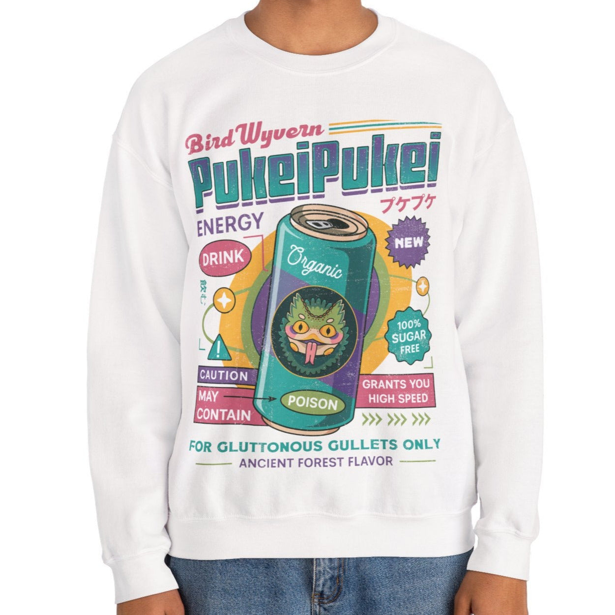 Pukei Pukei Energy Drink Unisex Crewneck Sweatshirt