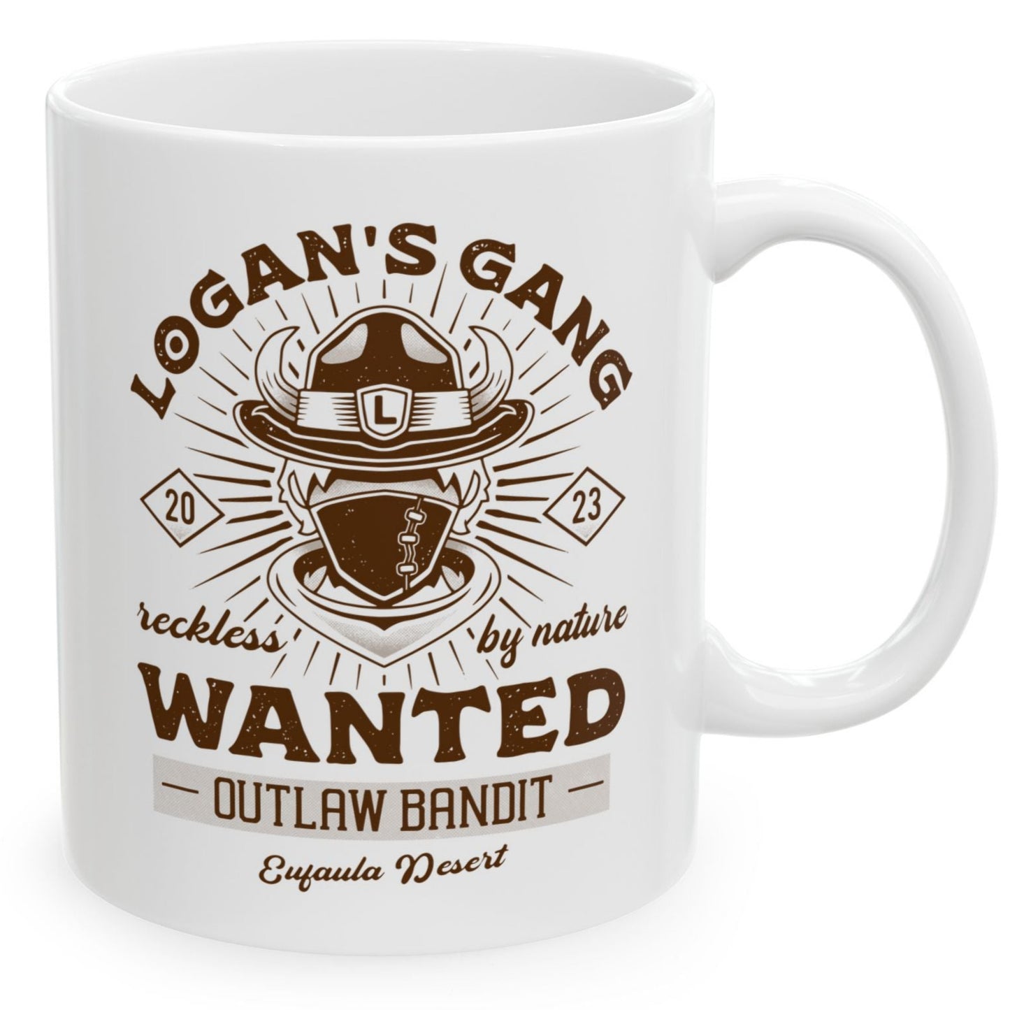 Eufaula Desert Bandit Emblem Ceramic Mug