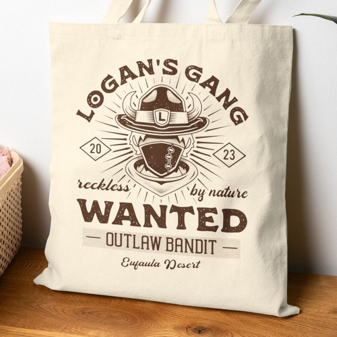 Eufaula Desert Bandit Emblem Canvas Tote Bag