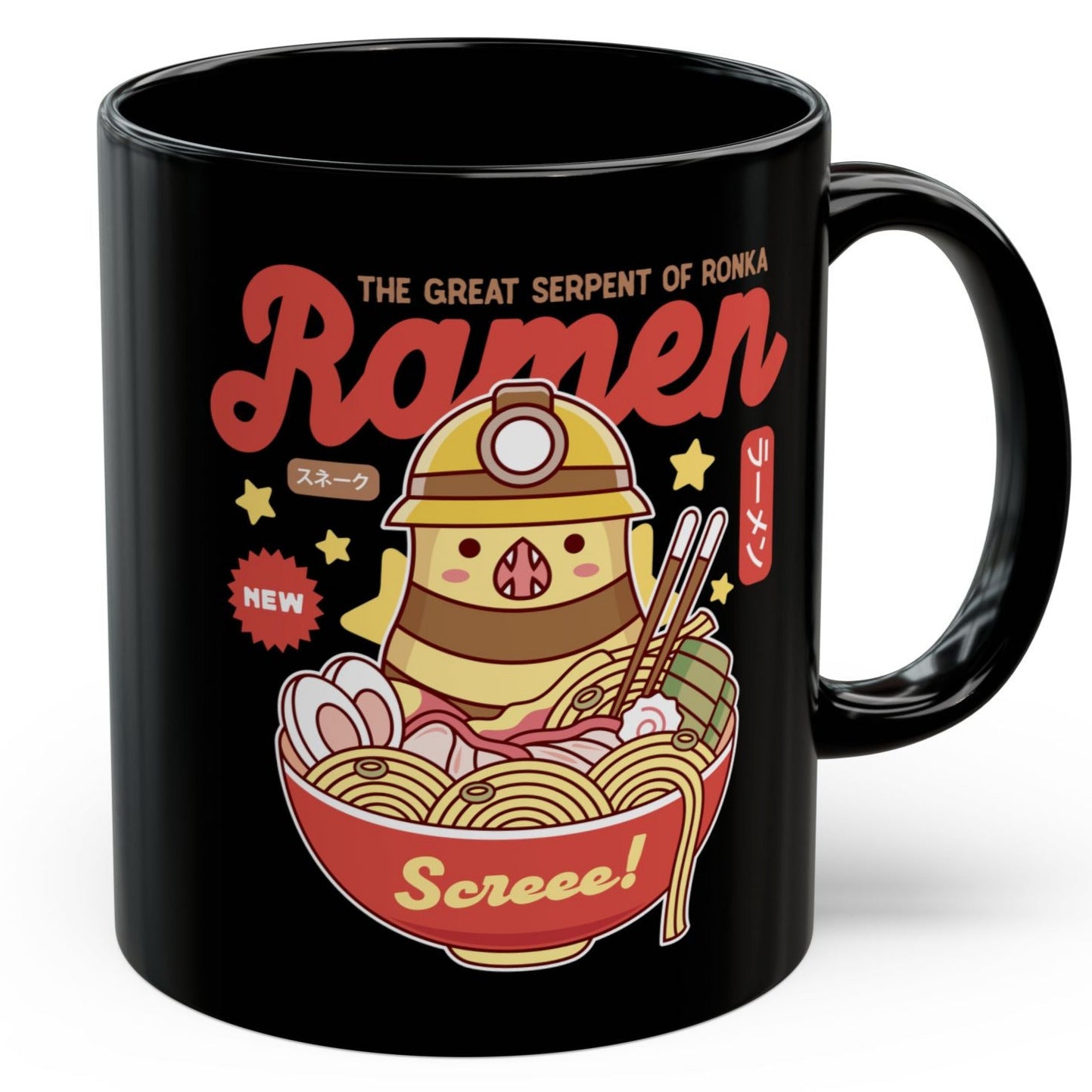Serpent Of Ronka Ramen Black Mug