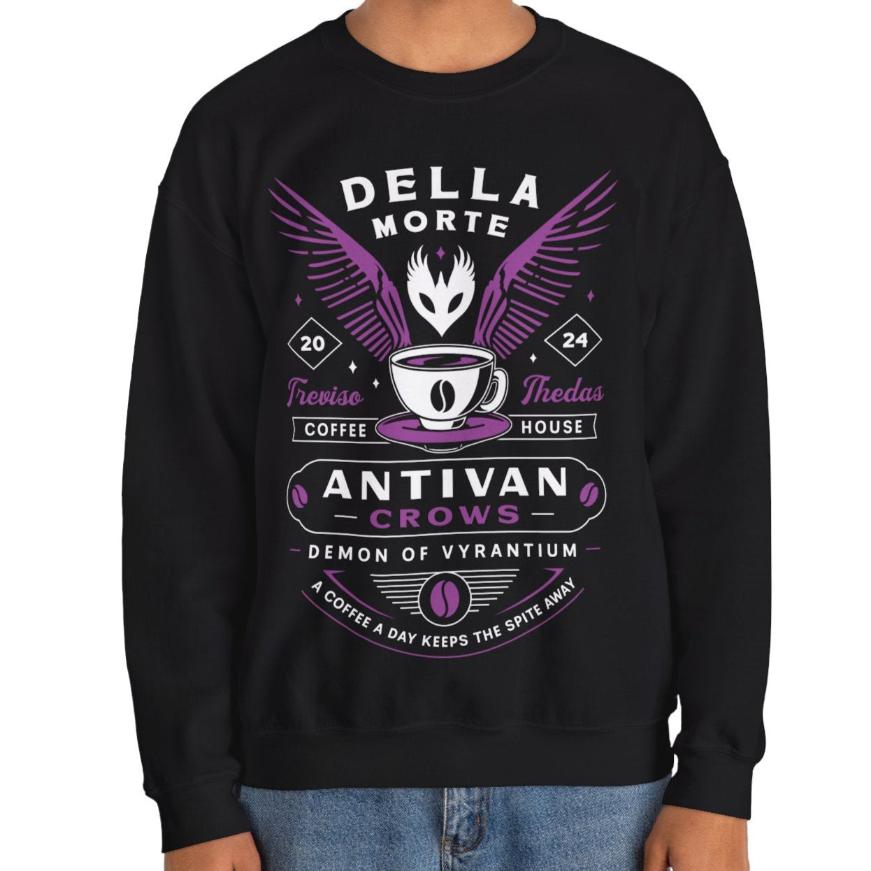 Antivan Crows Coffee Crest Unisex Crewneck Sweatshirt