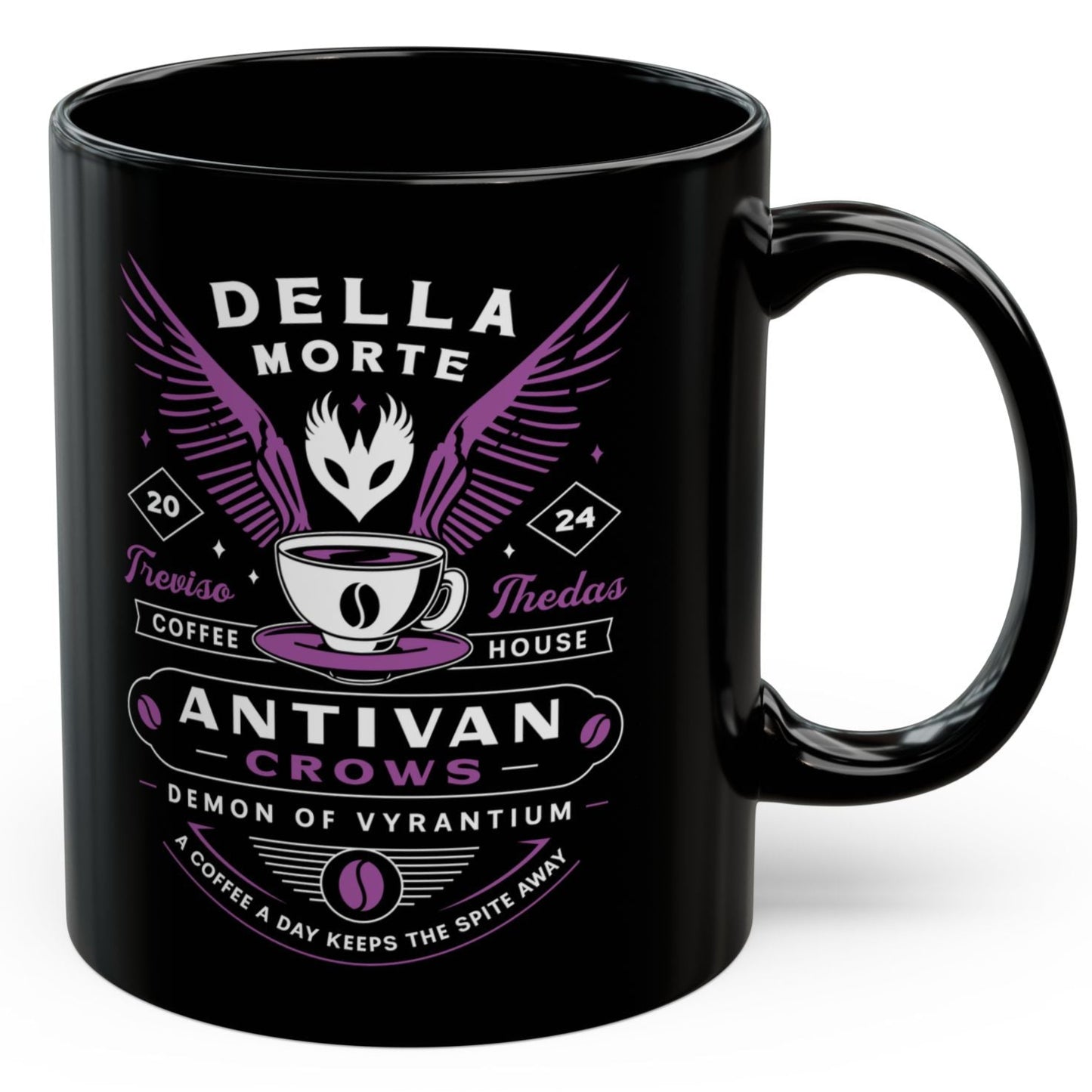 Antivan Crows Coffee Crest Black Mug