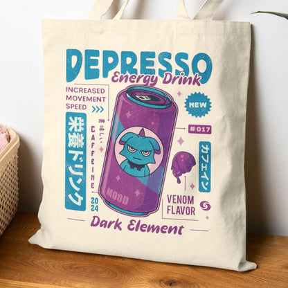 Depresso Energy Drink Canvas Tote Bag