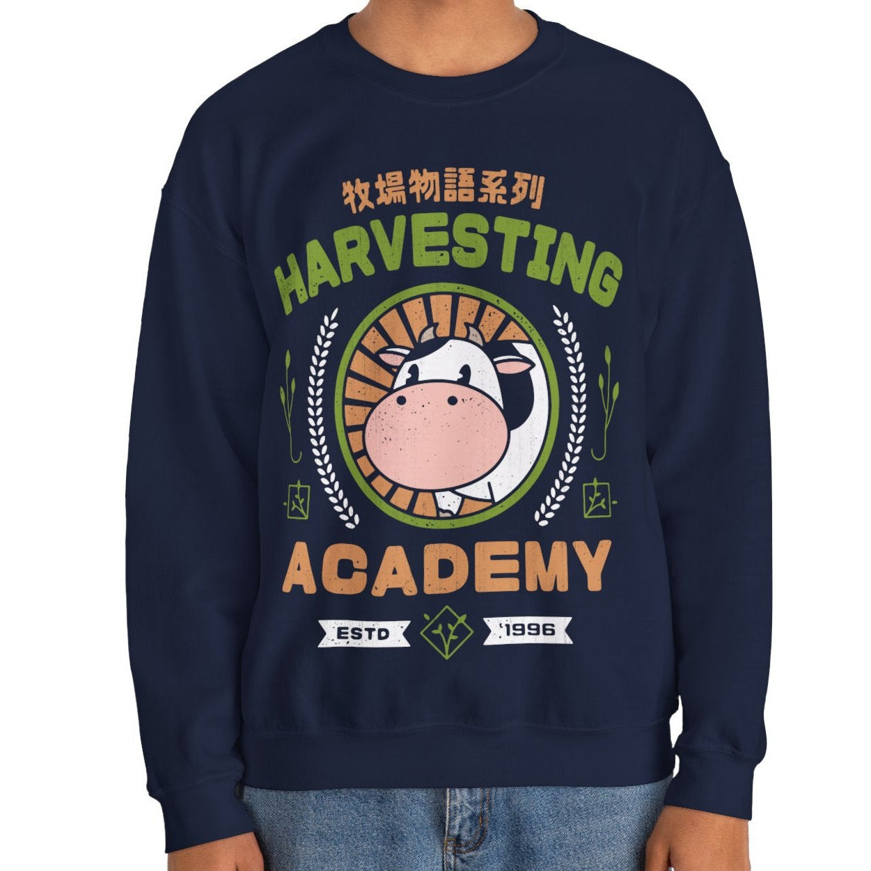 Kawaii Harvesting Academy Unisex Crewneck Sweatshirt