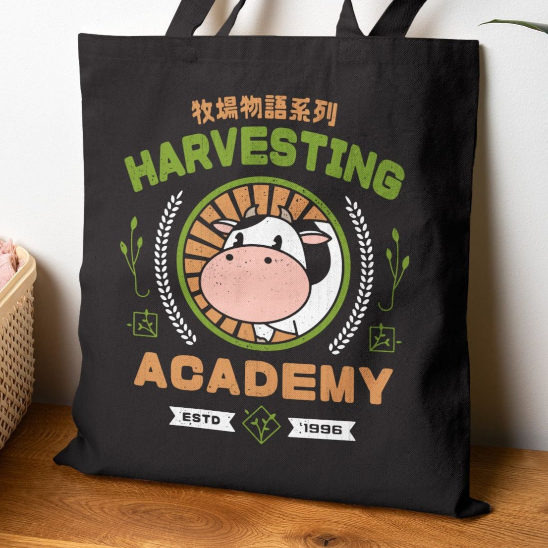 Kawaii Harvesting Academy Canvas Tote Bag