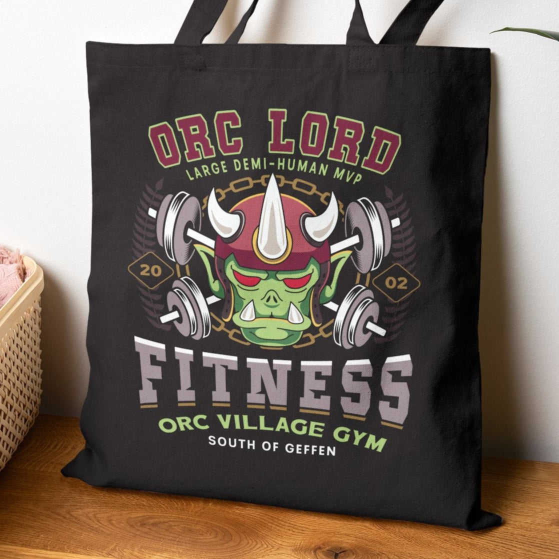 Geffen Orc Village Fitness Canvas Tote Bag