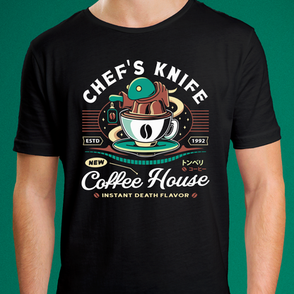 Chefs Knife Coffee Crest Unisex T-Shirt