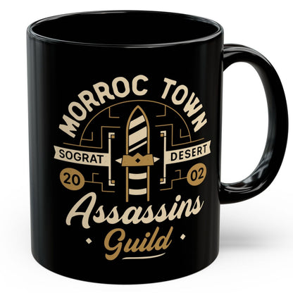 Morroc Oasis Town Guild Black Mug