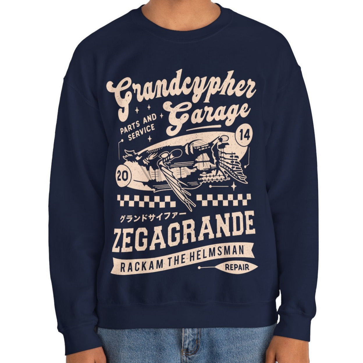 Zegagrande Garage Unisex Crewneck Sweatshirt