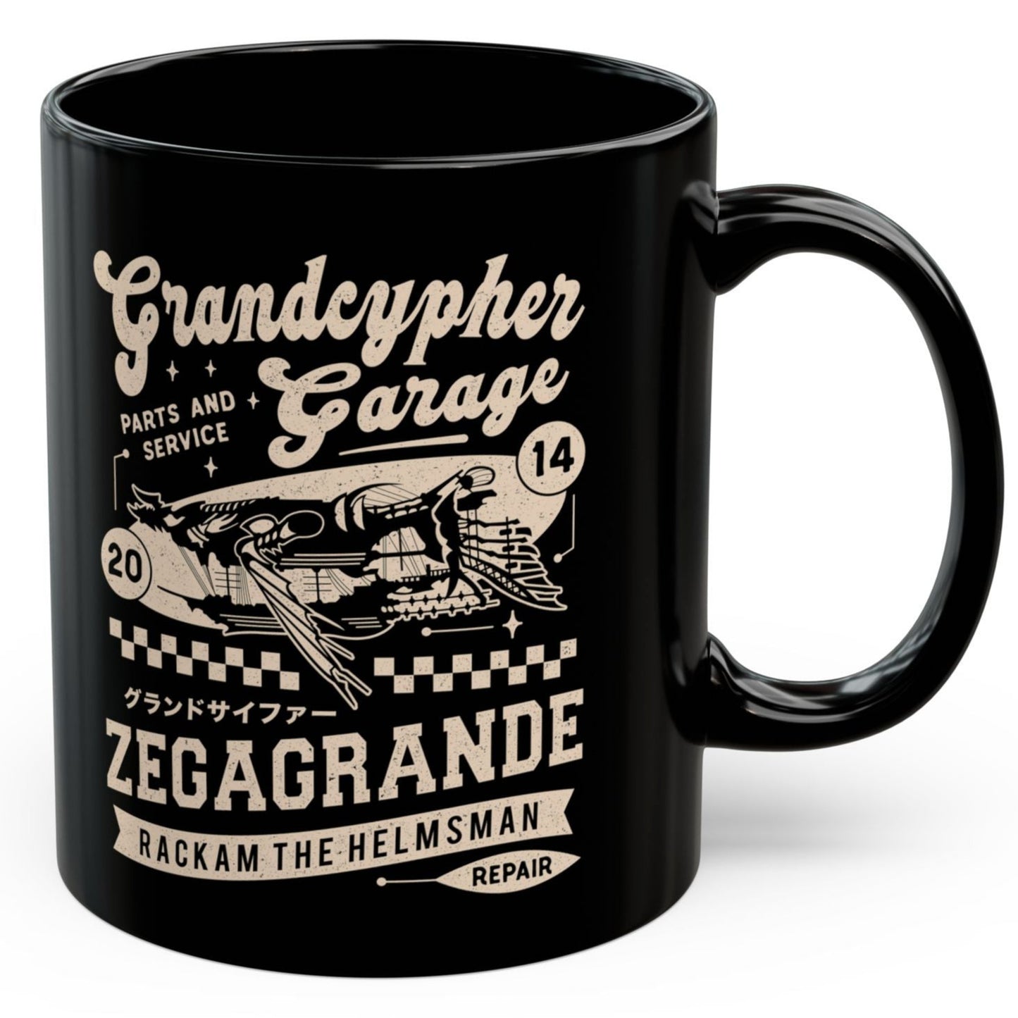 Zegagrande Garage Black Mug
