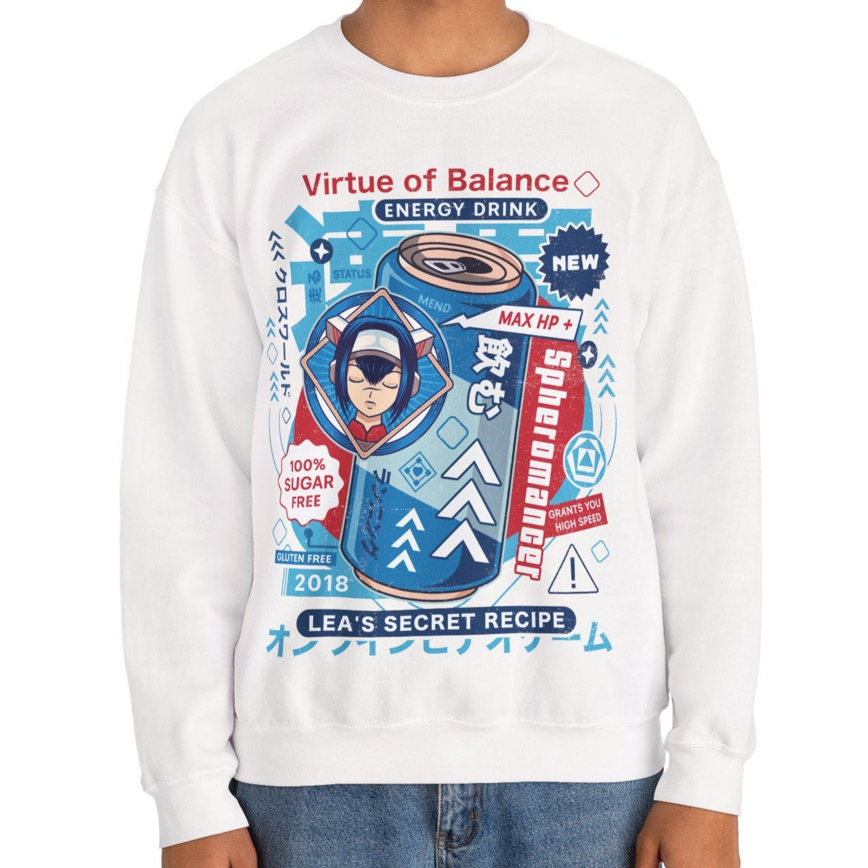 True Spheromancer Energy Drink Unisex Crewneck Sweatshirt